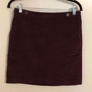 Corduroy mini skirt